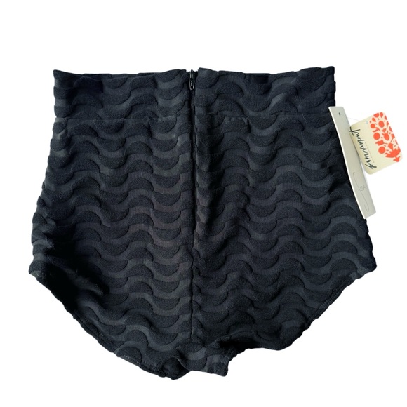 Free People x Seea Georgia High Waist Bikini Surf Bottom in Lunata Black | NWT - Picture 4 of 10